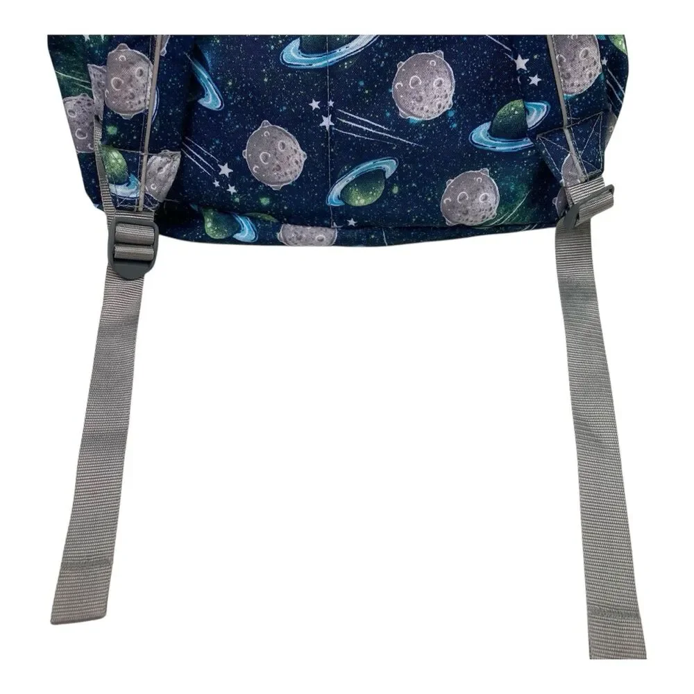 Vintage LL Bean Kids All Over Print Outer Space Planet Backpack Bag & Lunchbox